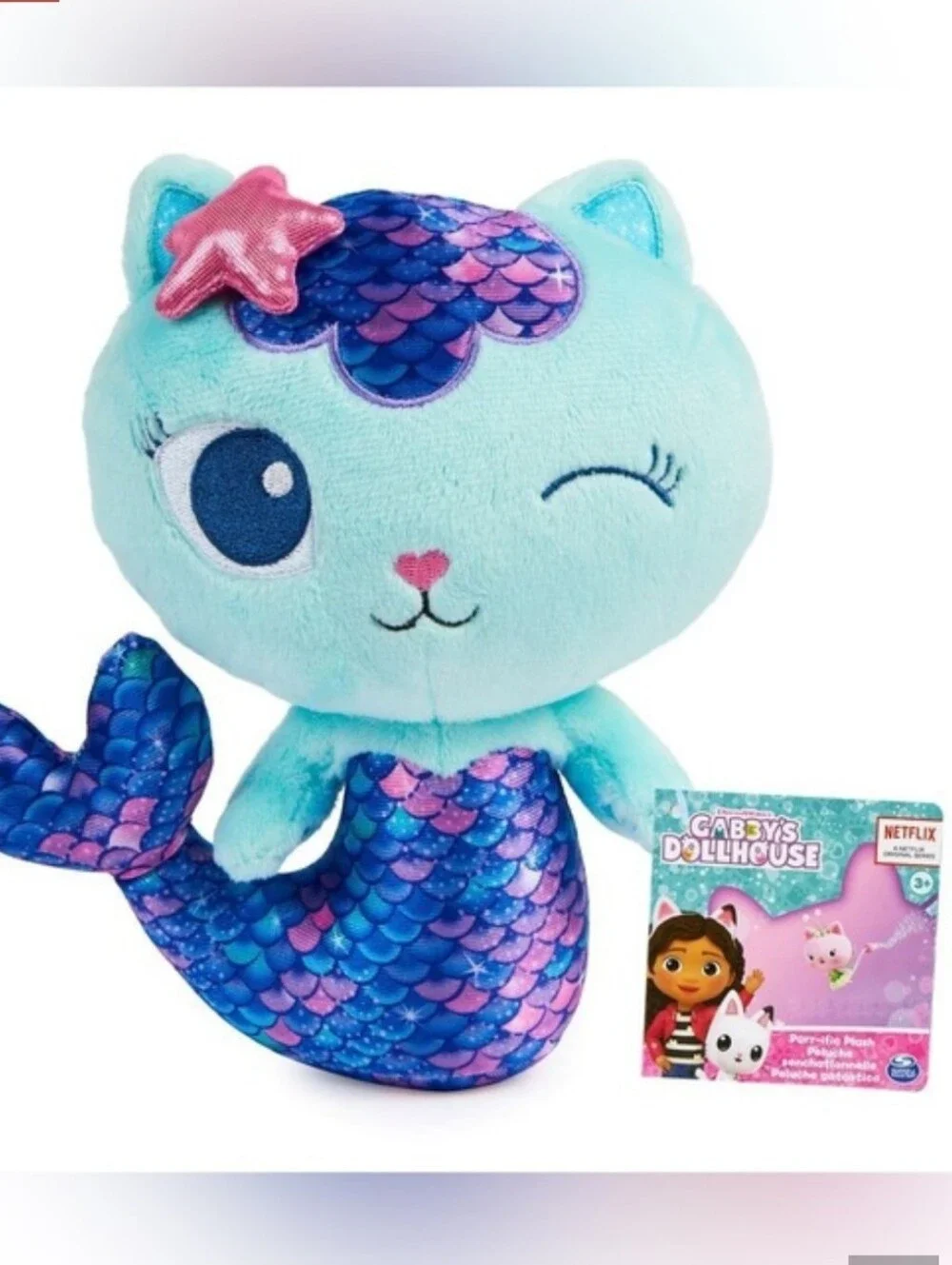 Cabbys Dollhouse Mermaid Plush Toy NIP